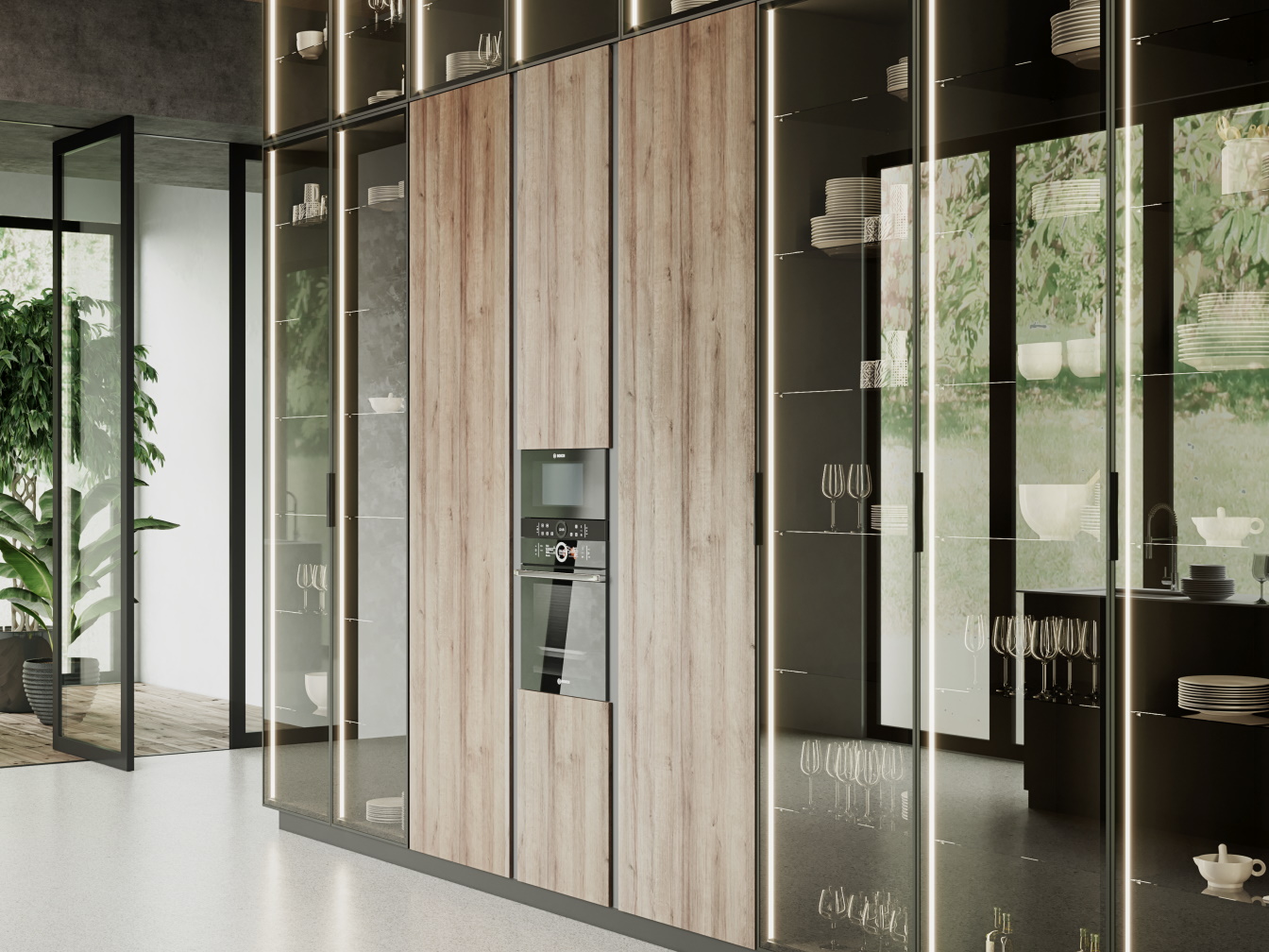 glass facade